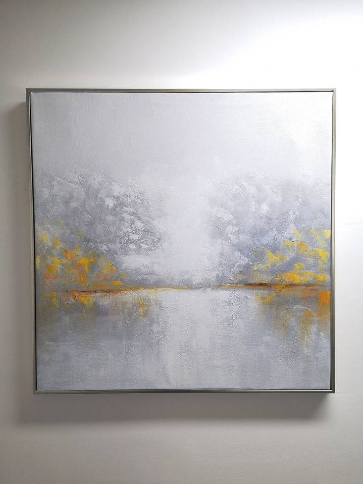 Painting Yellow Seascape Sky Abstract Canvas Wall Art P78AZ wall art